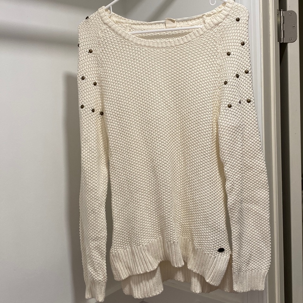 Roxy Girl’s Sweater with Studded Shoulders